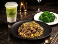 黑松露鹿兒島黑毛牛飯（肉香·賦能·低 GI）+ 澳洲牛油果羽衣甘藍酸奶昔+蔬菜套餐