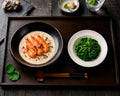 生猛海蝦×魚蝦貝白湯拉麵+涼拌菜心苗